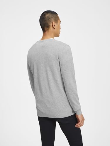 JACK & JONES Herren JJEBASIC Knit V-Neck, Light Grey Melange, XXXL – Ansicht 5