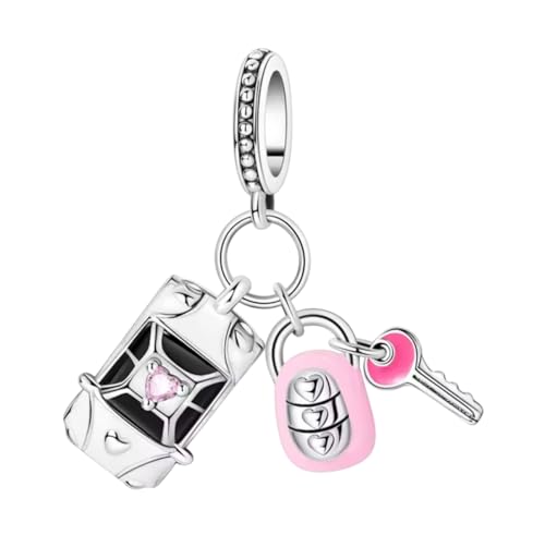 Abalorio llave de coche en plata 925 compatible con pulsera Pandora