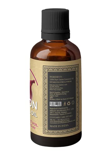 Image of Heilen Biopharm Onion (Allium cepa) Essential Oil For Hair Care, Skin Care- 50 mL Per Bottle Pack of 1