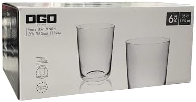 OGO LIVING - Boite à chopes en cristal de 35cl OGO LIVING - Boîte à bière cristalline 6 chopes OGO LIVING - Boîte de sto