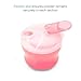 Munchkin Formula Dispenser for Baby Bottle Feeding On The Go, Easy-Pour Spout for Powdered Formula & Cereal, 3 Compartments, 9 Ounce, Pink