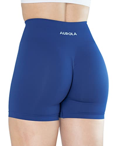Aurola Dream Collection Workout Shorts For Women High Waist Seamless Scrunch Athletic Running Gym Yoga Active Shorts,Surf The Web Xl #TOP3
