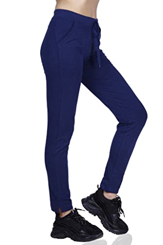 Image of Women's Straight Fit Ankle Length Cotton Track Pant