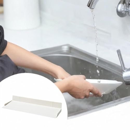 Accessoire de baignoire protecteur évier silicone blanc - 7