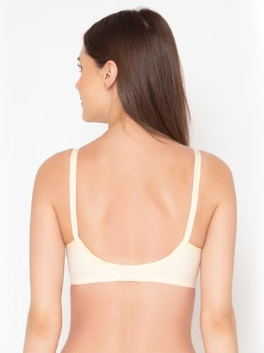 Image of Groversons Paris Beauty Women's Non-Padded Wire-Free Full Coverage Cotton Bra | Adjustable Straps | Hook & Eye Closure | Soft Everyday Bra