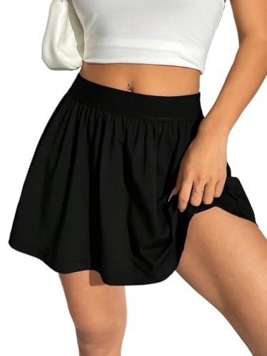 Casual Summer Pleated Skirt for Loose Basic Women's Summer Casual Vinage Skirt