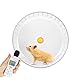 Hamsterrad 21 cm, Laufrad Hamster Leise Spinner, Hamstertrainingsrad, Hamster Spinner, Leise Hamster Spielzeug Transparent, Hamster Rad Kunststoff für Eichhörnchen Chinchillas Rennmäuse