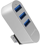 SABRENT USB hub 3.2 Gen 1, USB Adapter, drehbar USB Verteiler, Aluminum mehrfach verlängerung, fü...