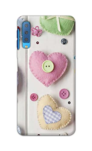 Image of PRINTFIDAA Heart Shape Hard Back Cover for Samsung Galaxy A7 (2018), SM-A750F /DS, SM-A750G, SM-A750FN /DS Back Cover -(P6) KAT1010