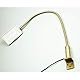 kalb Material für Möbel 4W LED Bettleuchte Leseleuchte Flexleuchte Nachttischlampe Bettlampe Leselampe, Auswahl:2er Set messing matt