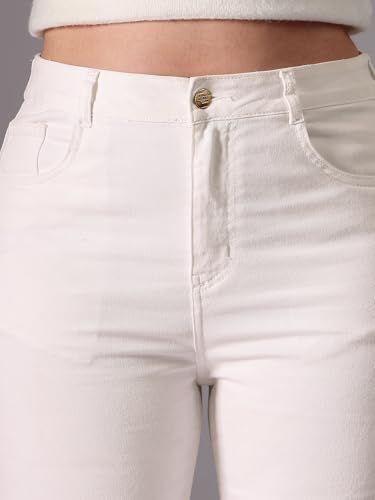 Image of Miss Chase A+ Women's Bootcut High Rise Regular-Length Stretchable Denim Shaping Jeans