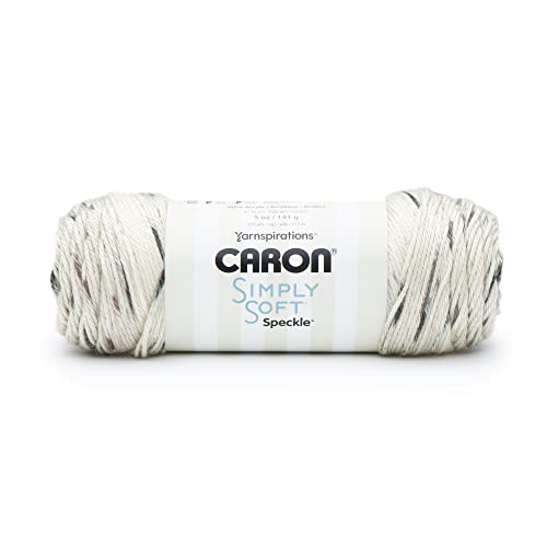 Image of Caron Simply Soft Seashell Speckle Yarn - 3 Pack of 141g /5oz - Acrylic - 4 Medium (Worsted) - 235 Yards - Knitting /Crochet