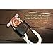 Secure-A-Scope 2.0-100% Black Genuine Leather Stethoscope Holder with Clip for All Models: ADC, MDF, Adscope, Littmann. Perfect for Physicians, Nurses, EMT, Medical Nursing Students.