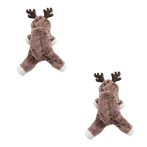 Ipetboom 2 Peças Roupas Para Cães De Estimação Moletom Com Capuz Moletom Com Capuz Roupas Para Anima