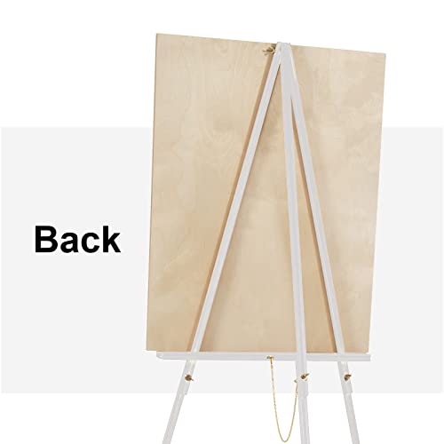 Falling In Art 65" A-Frame Tripod Easel Stand, Wooden Display Easel With Adjustable Canvas Holder, Floor Easel For Wedding Signs, Posters, Paintings, Artwork( White) 1 Pack #TOP7