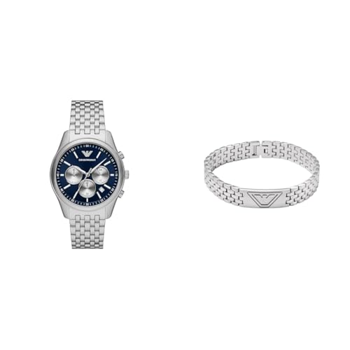 Montre Emporio Armani Homme Argenté Acier Contre Corrosion