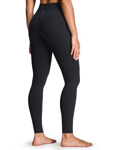 HeyNuts Yoga Pro Full Length Yoga Leggings for Women, Buttery Soft High Waisted Compression Workout Lounge Yoga Pants 28' Black M(8/10)