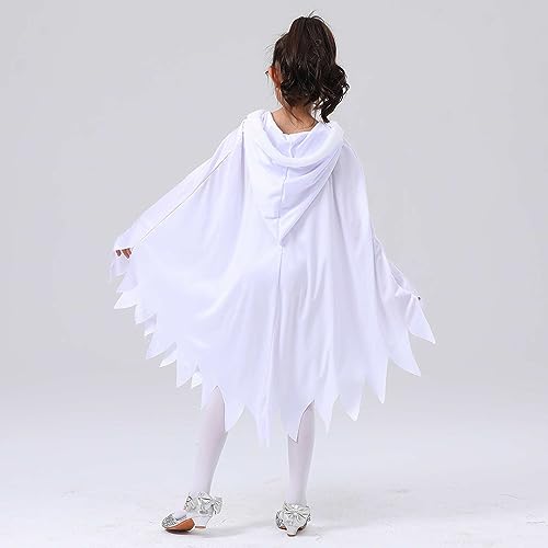 Girls Warm Jacket Children's White Glowing In Night Cloak Halloween Party Dressing Xmas Gifts4