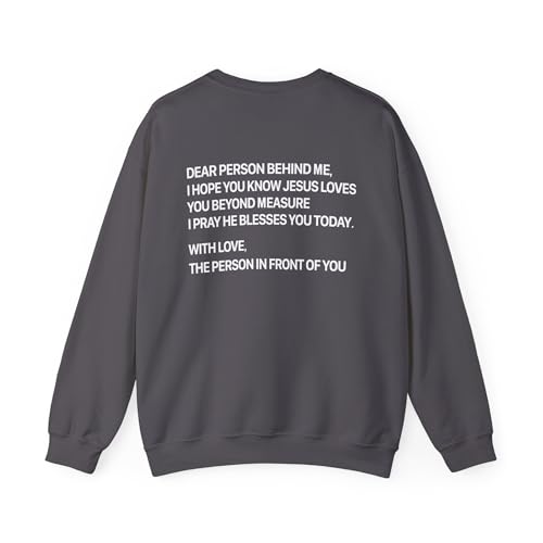 Unisex Crewneck Sweatshirts Love Like Jesus John 15:12 Two Sided Printing Christian Sweatshirts3