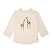 Produktbild LÄSSIG Baby Kinder Schwimmshirt Badeshirt Langarm UV-Schutz/Long Sleeve Rashguard Giraffe offwhite, 03-06M, Gr. 62/68
