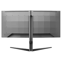 PHILIPS Evnia 34M2C6500AM 34 Zoll Curved, UW-QHD USB Hub Gaming Monitor, 175Hz, QD-OLED Panel, 0.03ms GtG, HDR400 TB, FreeSync Prem.Pro, Höhenverstellung,(3440x1440 HDMI 2X 2.0 DP 1x 1.4) Dunkelgrau – Ansicht 3