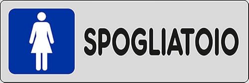 Adesivo Spogliatoi donne palestre negozi piscine 15CMx5CM Adesivo Spogliatoi donne palestre negozi piscine 15CMx5CM