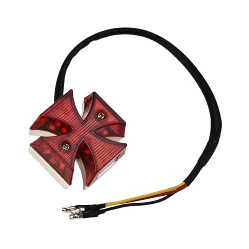 Luz indicadora de señal de 12V para motocicleta con piloto trasero de matrícula integrado