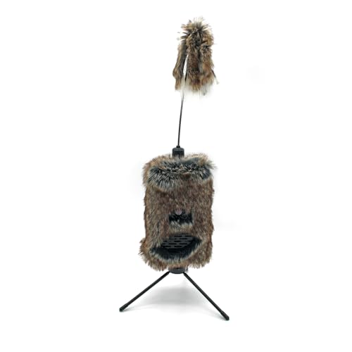 Icotec Furnado Predator Game Caller Decoy Combo - Designed for Coyote, Fox, Bobcat, Raccoon Hunting - 15 Sounds Included, 150 Yard Remote Range.