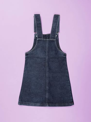 Image of KiddoPanti Girls Denim Dungaree Skirt