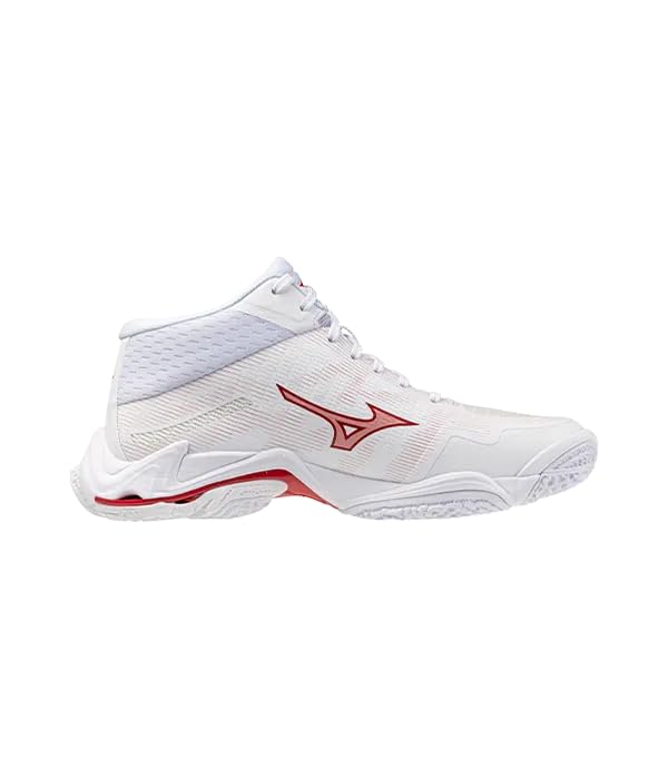 Mizuno Zapatillas Wave Lightning Elite MD Blancas/Rojas Mujer 2026