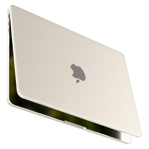 BlueSwan Compatible con Funda MacBook Air 13 Pulgadas M4 M3 M2 2025 2024 2022 Carcasa Rígida para Mac Book Air 13,6 A3240 A3113 A2681 Ultrafina Mate Protector Fundas para Portátiles - Amarillo Estelar