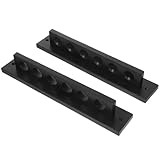NOLITOY Porte-Queues de Billard Mural en Bois Massif Support T 6 Trous pour Rangement Comp...