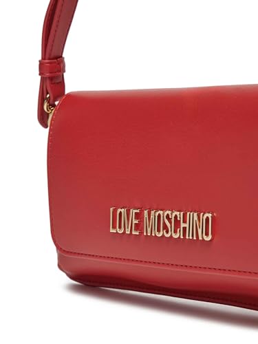 Moschino Borsa Donna Love Piatta a Spalla in Ecopelle Rosso BS25MO39 JC4058PP1MLO05003