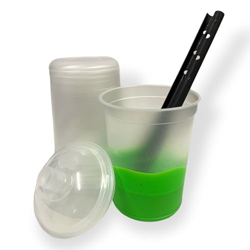 Image of LiME LiNE Disposable Automotive Paint Spray Gun Cup Lids and Liners kit 600-300 ml (25PACK Refill 10oz)