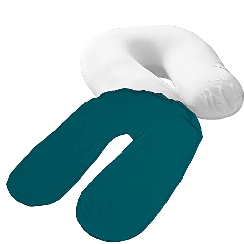 アイリスプラザ ビーズクッションカバー U字サポートMAX専用 洗い替えカバー ダークブルー