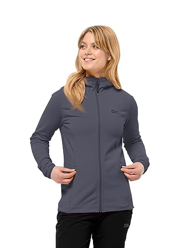 Jack Wolfskin Damen BAISELBERG Hooded FZ W Fleece-Jacke, Dolphin, S
