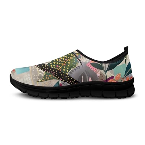 Image of Womens Slip On Walking Shoes Non Slip Loafer Breathable Holiday Travel Shoe Lightweight Casual Low Top Sneakers SizeUS 5.5-11.5