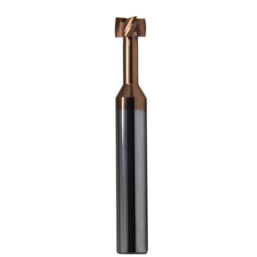WKSTOOL 10mm Dia-2.4mm Cutter Width,Solid Carbide T Slot Mill Bit Square Keyseat Cutters Coating Undercutting Slotting
