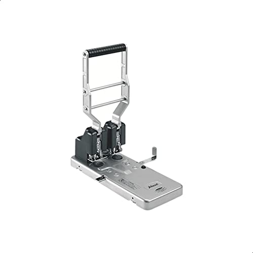 Rexel HD2150 Ultra Heavy Duty 2-Locher, 150 Blatt Kapazität, müheloses Stanzen, Metall, Silber/Schwarz, 2101234