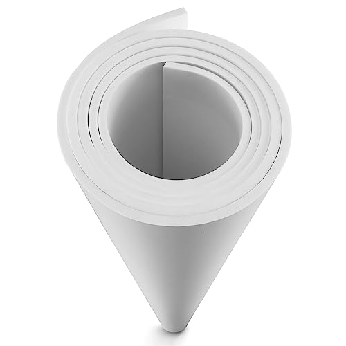 Image of MEARCOOH EVA Foam Cosplay White 5mm Thick (1mm to 20mm) Large 35.5 inch x 59 inch Sheet Premium High Density 86 kg /m3 for Cosplay, Crafts Projects