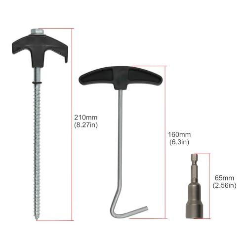 Clavijas de acero fundido para suelo duro con extractor resistente 3