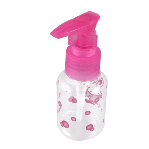 Botella rociadora de plástico 60ML color rosa miniatura 1