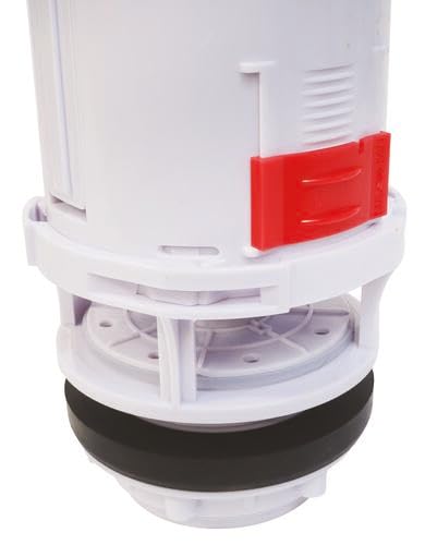 SOMATHERM FOR YOU, Chasse d'eau de WC à étrier double poussoir NF avec robinet latéral, installation facile, réglable de 190 à 300 mm, joint silicone anti-calcaire, 10 ans de garantie