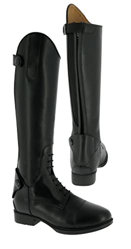 Kinder Reitstiefel EquiTheme Leder schwarz 38