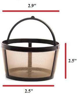 4-Cup Basket Style Permanent Coffee Filters for Mr. Coffee 4 Cup Coffeemakers, Set of 2 (2.9IN)