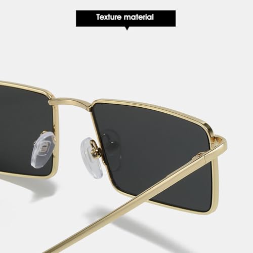 Lunettes de soleil vintage en métal rétro UV400 unisexes - 4