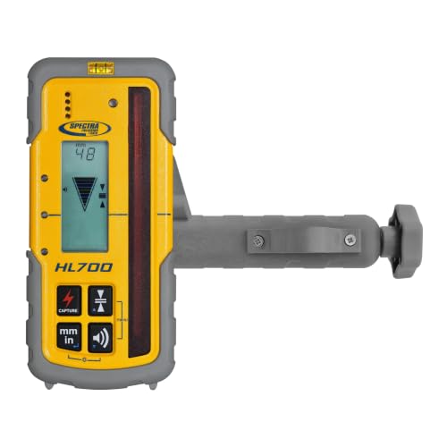 Image of Spectra Precision HL700 Digital Readout Receiver for Basic & Advanced Performance, Huge 5 in (12.7 cm) Reception Height, Front & Rear LCD Displays, Waterproof and Weatherproof