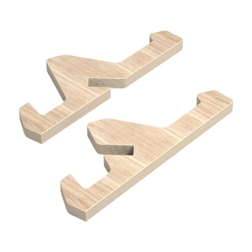 MotiveTech Skateboard Rack Long Board Holder Easy Assembly Wooden Standing Base Simple Surfboard Display Rack Snowboard Stand for Garage