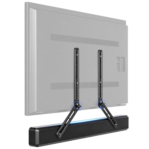 Image of XINLEI Universal Sound Bar Mounts Fits Most 23 to 65 Inch TVs Soundbar TV Mount Bracket Above or Under TV, up to 22 lbs SBR302