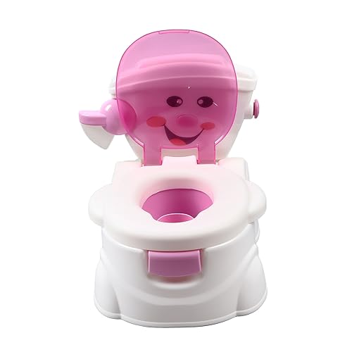 Vaso Sanitário para Treinamento Infantil, Vaso Sanitário Bonito Com Encosto PP para Treinamento de C
